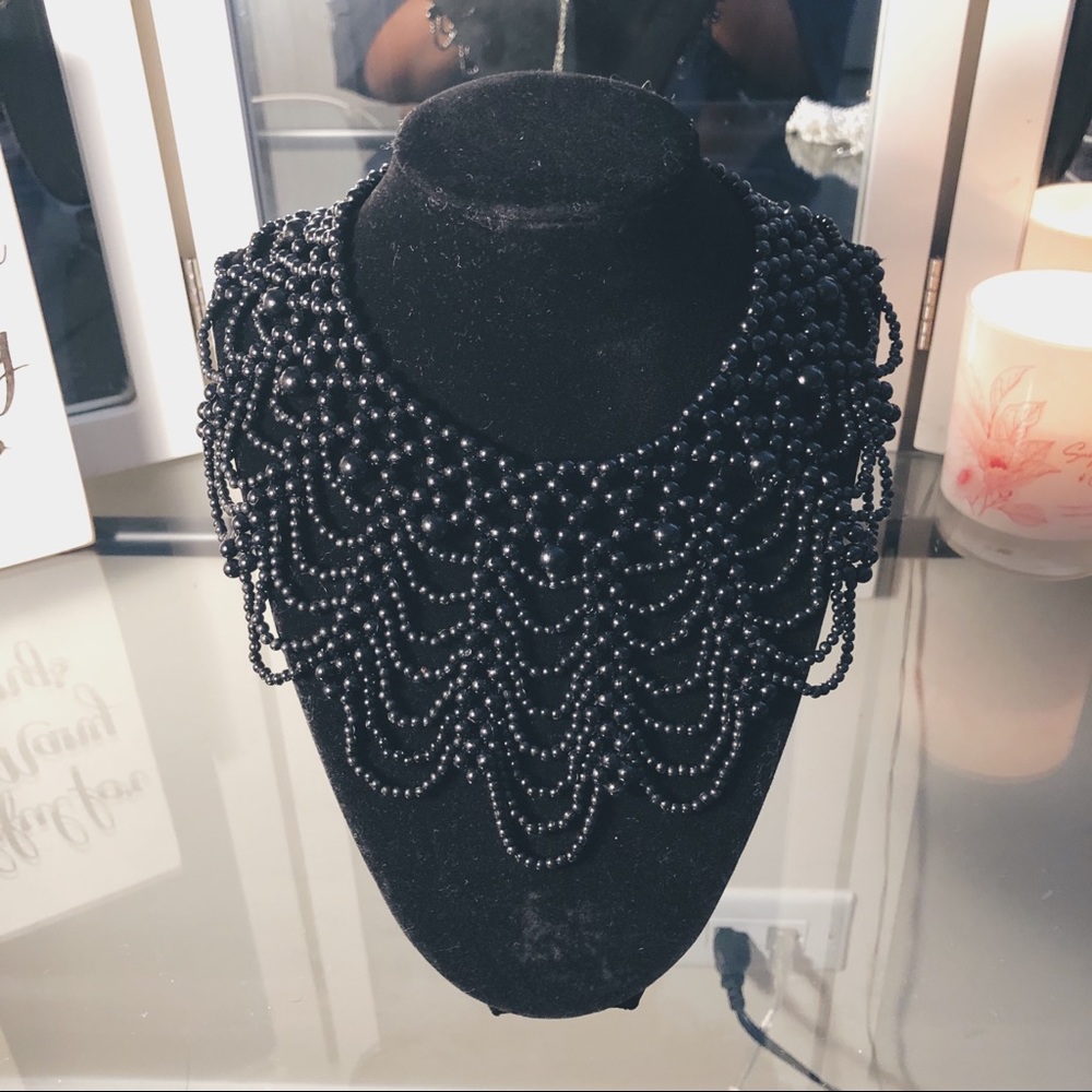 Black Web Necklace